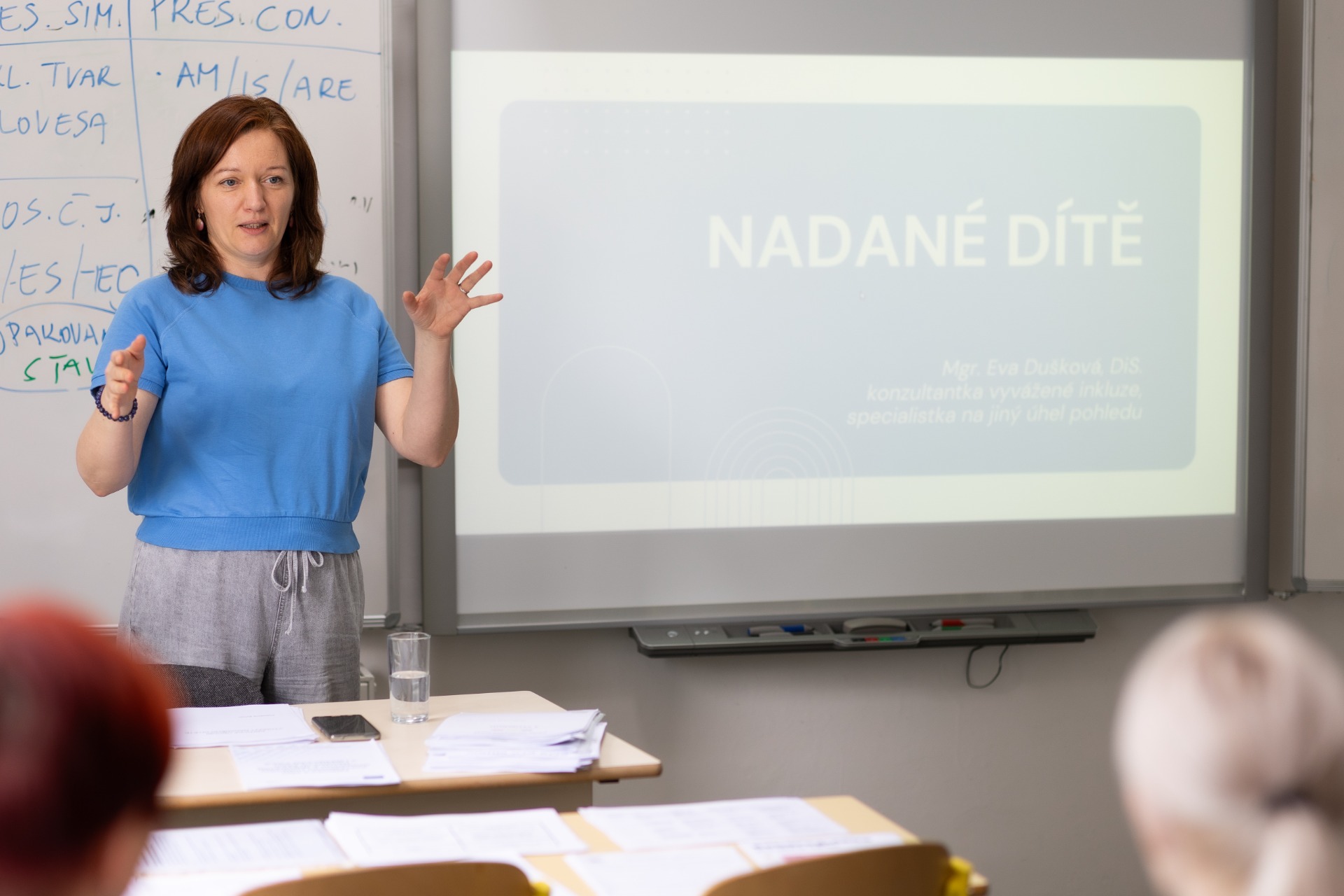 Přednáška zahrnuje i tipy dobré praxe z jiných škol. Foto ED